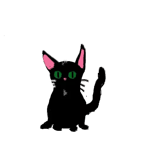 Desenho de um gato feito por Alice Souza